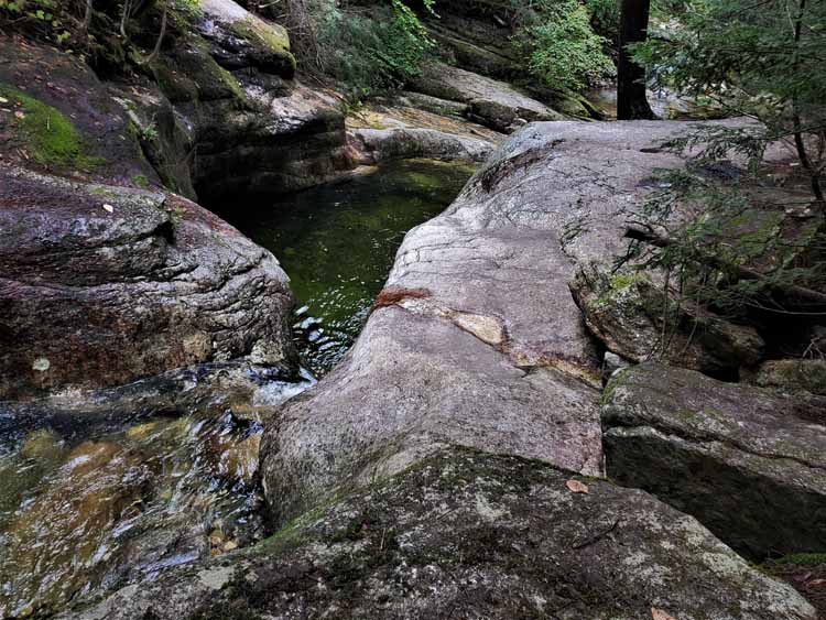 trickling waterfall
